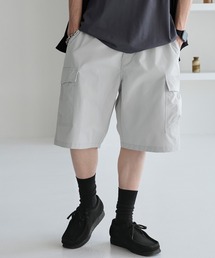 MONO-MART | ワイドカーゴイージーハーフパンツ(カーゴパンツ)