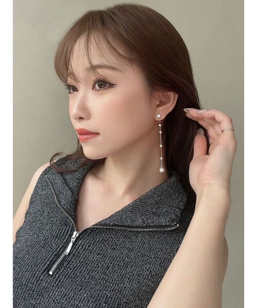 RESEXXY（リゼクシー）の「ストーンコンビ多連ピアス（ピアス（両耳用）・レディース・ゴールド/シルバー・FREE）」の3枚目の写真