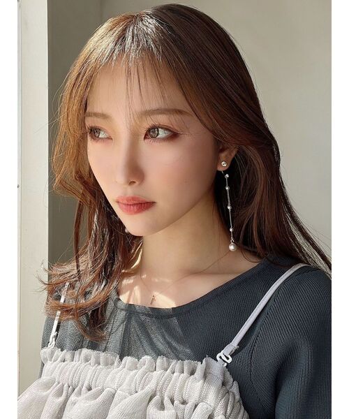 RESEXXY（リゼクシー）の「ストーンコンビ多連ピアス（ピアス（両耳用）・レディース・ゴールド/シルバー・FREE）」の4枚目の写真