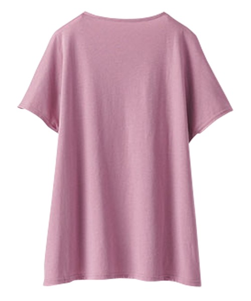 BELLUNA PLUS(ベルーナ)の「スカラップ刺しゅう華やぎプルオーバー(Tシャツ/カットソー・レディース・ローズ系/ブルー/ネイビー・MEDIUM/LARGE/X-LARGE)」の12枚目の写真