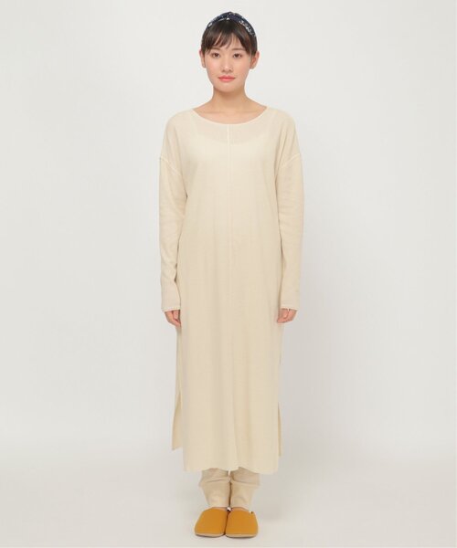 IKKA LOUNGE(イッカラウンジ)の「サイドスリットロングワンピース(ワンピース・レディース・ブラウン/ベージュ・M/L)」の6枚目の写真