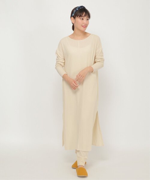 IKKA LOUNGE(イッカラウンジ)の「サイドスリットロングワンピース(ワンピース・レディース・ブラウン/ベージュ・M/L)」の12枚目の写真