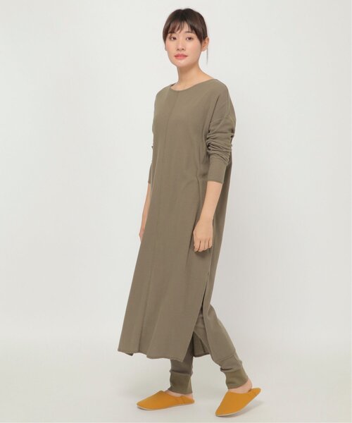IKKA LOUNGE(イッカラウンジ)の「サイドスリットロングワンピース(ワンピース・レディース・ブラウン/ベージュ・M/L)」の14枚目の写真