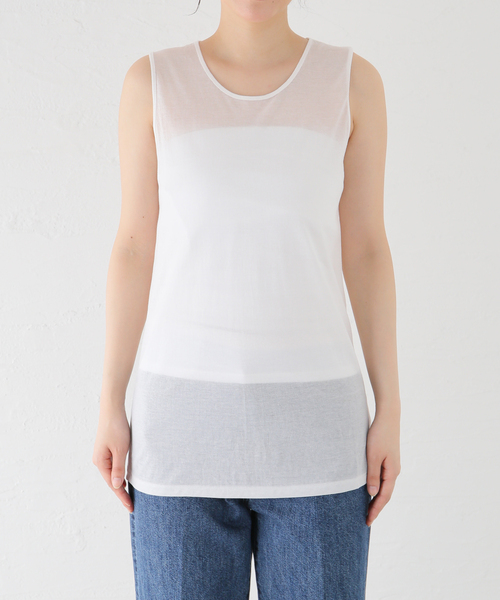 plage（プラージュ）の「CO NY Sheer タンク（タンクトップ）」 - WEAR