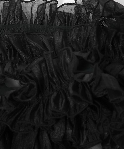 mysty woman（ミスティウーマン）の「フリルビスチェSET　128888（ニット/セーター・レディース・ブラック/ピンク/オフホワイト・FREE）」の12枚目の写真