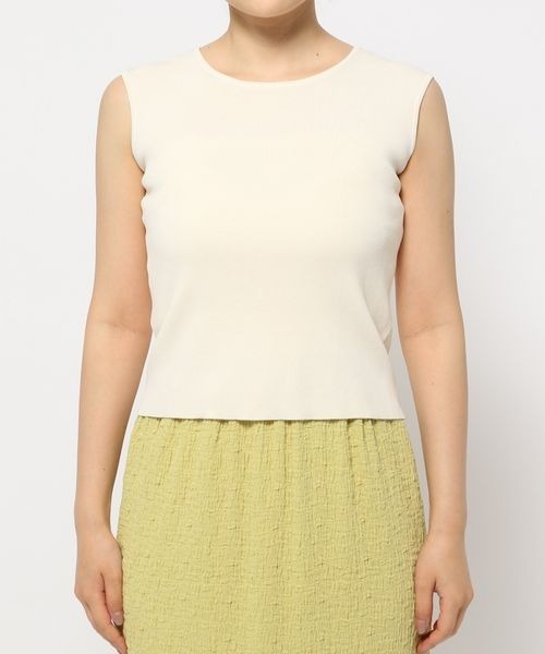 mysty woman（ミスティウーマン）の「フリルビスチェSET　128888（ニット/セーター・レディース・ブラック/ピンク/オフホワイト・FREE）」の13枚目の写真