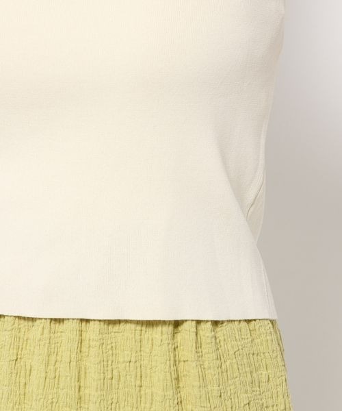 mysty woman（ミスティウーマン）の「フリルビスチェSET　128888（ニット/セーター・レディース・ブラック/ピンク/オフホワイト・FREE）」の8枚目の写真