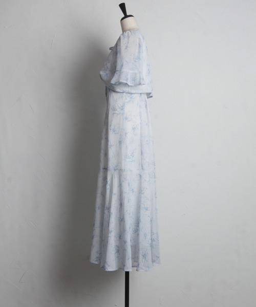 tocco closet(トッコ クローゼット)の「レディフラワーボレロ×キャミワンピースSET(ワンピース・レディース・ブラック/ブルー・M)」の14枚目の写真
