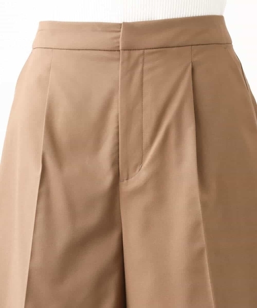MK MICHEL KLEIN(エムケーミッシェルクラン)の「ベーシックツイルショート丈パンツ/洗える(その他パンツ・レディース・モカ/ネイビー・38)」の16枚目の写真