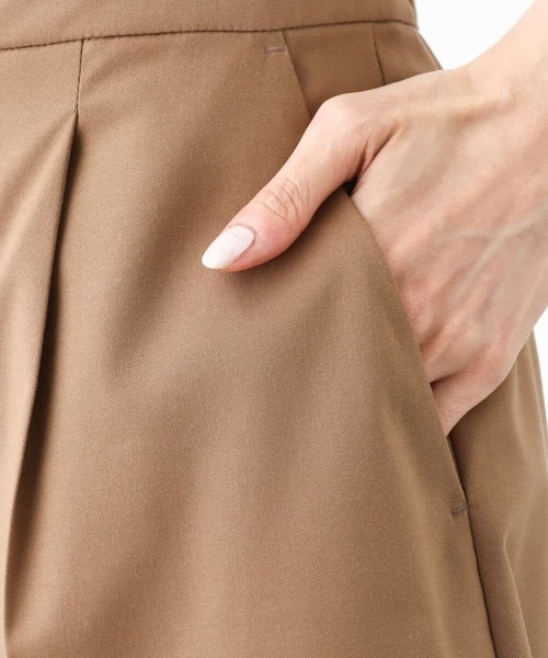 MK MICHEL KLEIN(エムケーミッシェルクラン)の「ベーシックツイルショート丈パンツ/洗える(その他パンツ・レディース・モカ/ネイビー・38)」の14枚目の写真