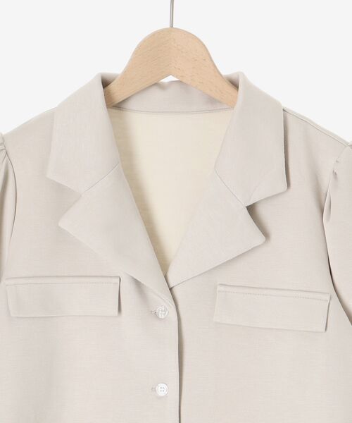 MAJESTIC LEGON（マジェスティックレゴン）の「クロップドカットジャケット（その他トップス・レディース・ブラック/ベージュ・MEDIUM）」の14枚目の写真