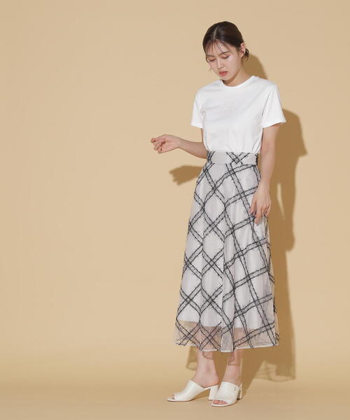 JILL by JILL STUART(ジルバイジルスチュアート)の「◇オーガニックコットンパール刺繍ロゴTシャツ(Tシャツ/カットソー・レディース・ホワイト/ホワイト系その他/ブラック・FREE)」の14枚目の写真