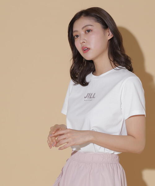 JILL by JILL STUART(ジルバイジルスチュアート)の「◇オーガニックコットンパール刺繍ロゴTシャツ(Tシャツ/カットソー・レディース・ホワイト/ホワイト系その他/ブラック・FREE)」の21枚目の写真