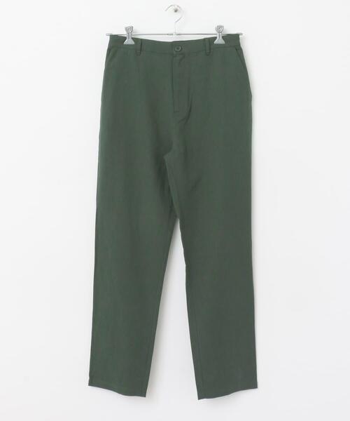ITEMS URBANRESEARCH（アイテムズ アーバンリサーチ）の「コットン×リネン RELAX トラウザー（その他パンツ・メンズ・ブラック/グリーン/レッド/チャコールグレー・LARGE/MEDIUM）」の11枚目の写真