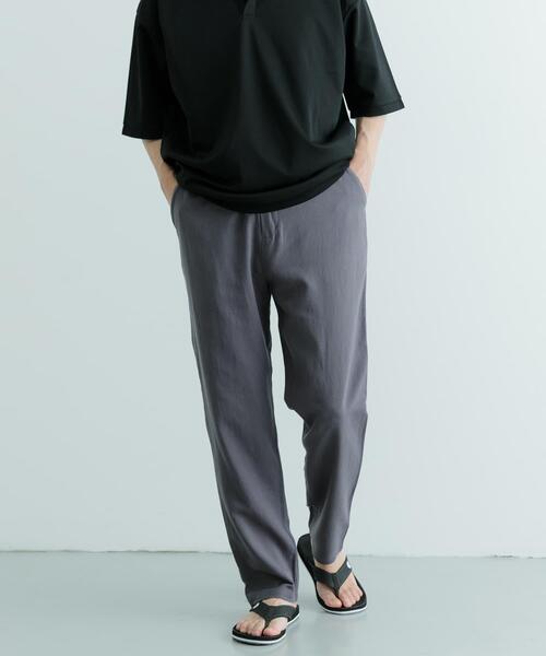 ITEMS URBANRESEARCH（アイテムズ アーバンリサーチ）の「コットン×リネン RELAX トラウザー（その他パンツ・メンズ・ブラック/グリーン/レッド/チャコールグレー・LARGE/MEDIUM）」の18枚目の写真