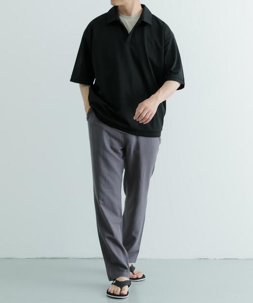 ITEMS URBANRESEARCH（アイテムズ アーバンリサーチ）の「コットン×リネン RELAX トラウザー（その他パンツ・メンズ・ブラック/グリーン/レッド/チャコールグレー・LARGE/MEDIUM）」の22枚目の写真