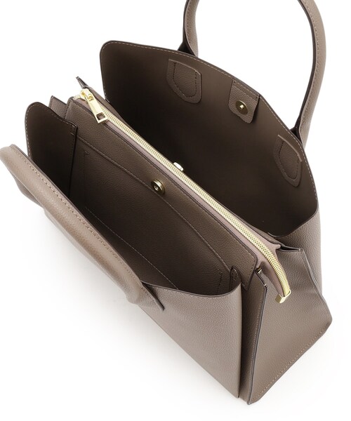 grove(グローブ)の「◆雑誌掲載【人間工学】中仕切り2WAYトート(トートバッグ・レディース・ライトグレー/ブラック/ダークグレー/サンドベージュ・00)」の8枚目の写真