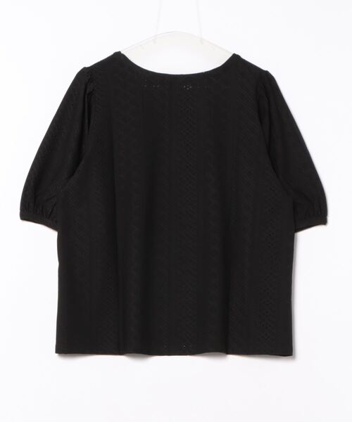 GOLDJAPAN(ゴールドジャパン)の「刺繍レースパフスリーブプルオーバー【大きいサイズ対応】(Tシャツ/カットソー・レディース・ブラック/グリーン/ピンク・5L/4L/3L/LL)」の21枚目の写真
