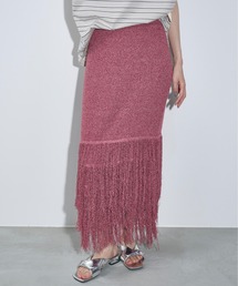 THE YOn | フリンジヘムメランジニットナロースカート(スカート)