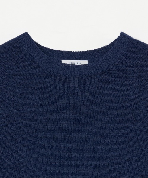 HELIOPOLE（エリオポール）の「TAPE YARN CREW NECK（ニット/セーター・レディース・ベージュ/ネイビー・38）」の5枚目の写真