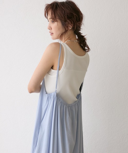 RIVE DROITE(リヴドロワ)の「【à Nice (ア ・ニース)】エンブロイダリーキャミワンピース(ワンピース・レディース・ブラック/サックスブルー・FREE)」の17枚目の写真