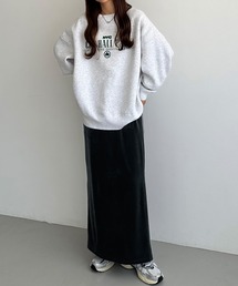 callautia | ベロアロングIラインスカート(スカート)