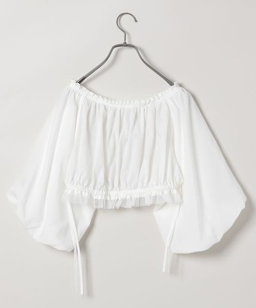 浅葱ページ JEANASIS（ジーナシス）の「SILKYギャザーレイヤーボレロ/135727