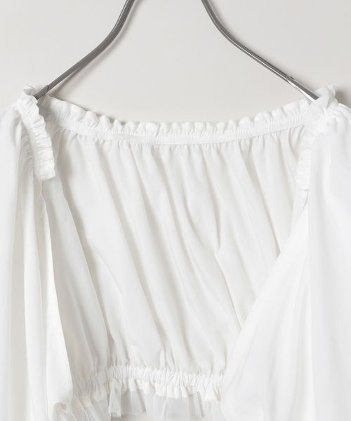 153cmページ JEANASIS（ジーナシス）の「SILKYギャザーレイヤーボレロ/135727