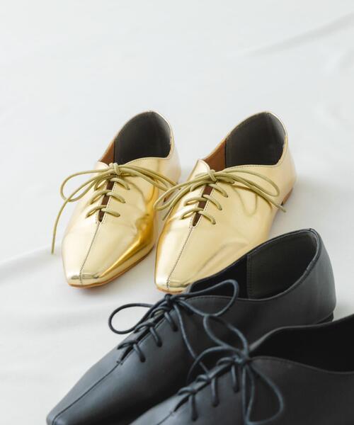 RODE SKO（ロデスコ）の「レースアップフラットシューズ（その他シューズ・レディース・ブラック/ゴールド・38/36/37）」の3枚目の写真