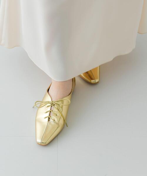 RODE SKO（ロデスコ）の「レースアップフラットシューズ（その他シューズ・レディース・ブラック/ゴールド・38/36/37）」の7枚目の写真