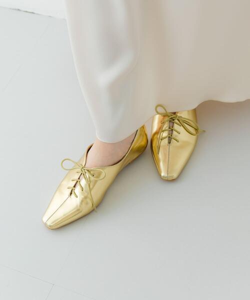 RODE SKO（ロデスコ）の「レースアップフラットシューズ（その他シューズ・レディース・ブラック/ゴールド・38/36/37）」の8枚目の写真
