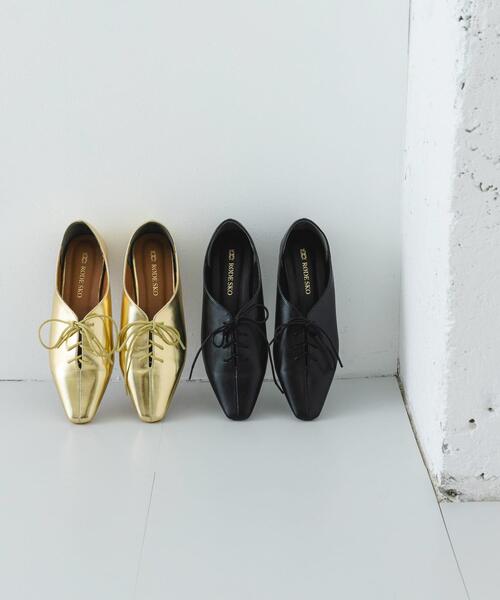 RODE SKO（ロデスコ）の「レースアップフラットシューズ（その他シューズ・レディース・ブラック/ゴールド・38/36/37）」の17枚目の写真