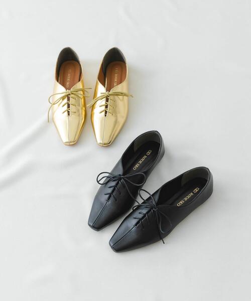 RODE SKO（ロデスコ）の「レースアップフラットシューズ（その他シューズ・レディース・ブラック/ゴールド・38/36/37）」の21枚目の写真