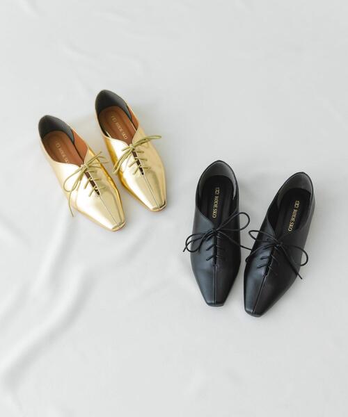 RODE SKO（ロデスコ）の「レースアップフラットシューズ（その他シューズ・レディース・ブラック/ゴールド・38/36/37）」の22枚目の写真