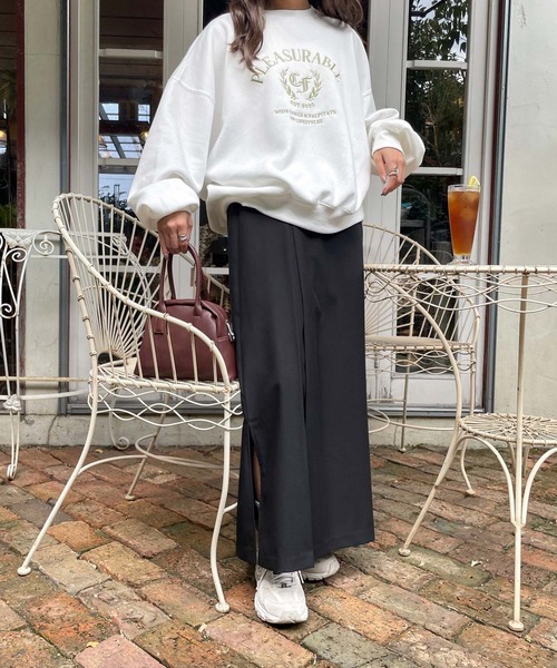 Chillfar（チルファー）の「スウェットカットソー（スウェット・レディース・グレー・FREE）」の2枚目の写真