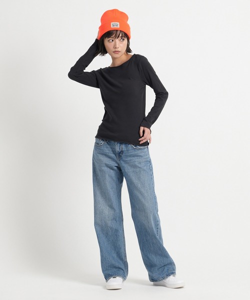 Levi's(リーバイス)の「Levi's/リーバイス BACKPATCH ビーニー オレンジ(ニットキャップ/ビーニー・レディース・マルチ・OS)」の3枚目の写真