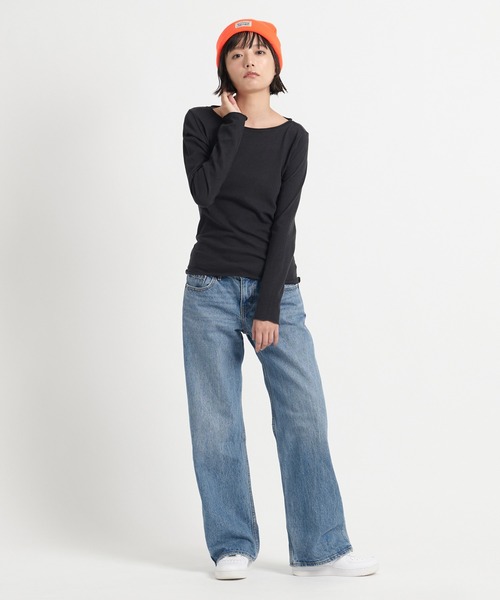 Levi's(リーバイス)の「Levi's/リーバイス BACKPATCH ビーニー オレンジ(ニットキャップ/ビーニー・レディース・マルチ・OS)」の4枚目の写真