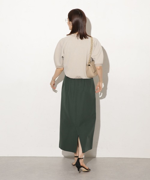 ＼極美品／完売品 ナノユニバース 共ベルト タイトスカート 有村架純さん着用 新品 有村架純 ドラマ衣装 ナノユニバース インディゴ 完売品