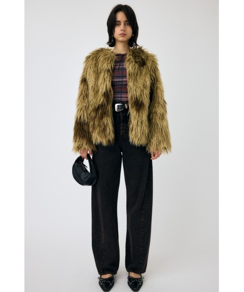 よもやまゆうなさん着用即完売　moussy MESSY FAUX FUR コート Messy Faux Fur Coat – MOUSSY