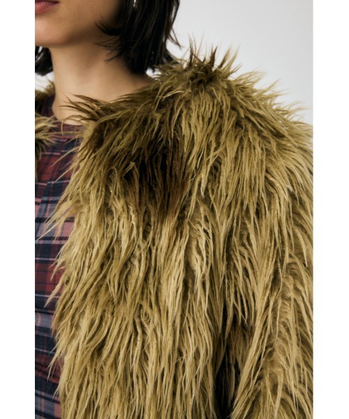 MOUSSY（マウジー）の「MESSY FAUX FUR コート（その他アウター）」 - WEAR