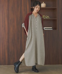 URBAN RESEARCH DOORS | ストライプロングワンピース(ワンピース)