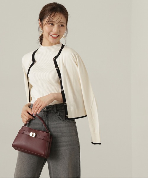 PROPORTION BODY DRESSING（プロポーションボディドレッシング）の「バイカラーアンサンブルニット / 1214270900（ニット/セーター・レディース・ブルー/ブラック/ホワイト系その他・SMALL/MEDIUM）」の21枚目の写真