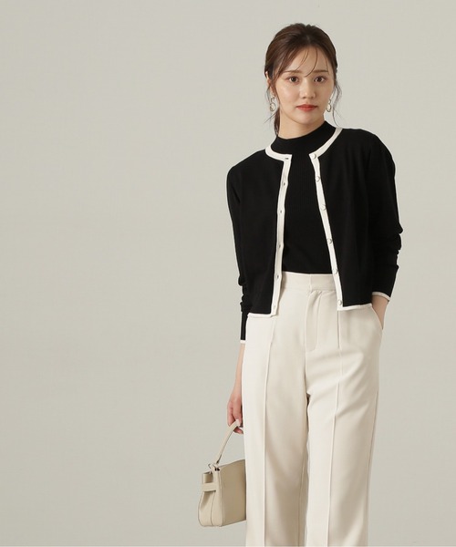 PROPORTION BODY DRESSING（プロポーションボディドレッシング）の「バイカラーアンサンブルニット / 1214270900（ニット/セーター・レディース・ブルー/ブラック/ホワイト系その他・SMALL/MEDIUM）」の10枚目の写真