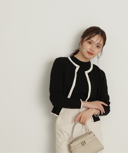 PROPORTION BODY DRESSING（プロポーションボディドレッシング）の「バイカラーアンサンブルニット / 1214270900（ニット/セーター・レディース・ブルー/ブラック/ホワイト系その他・SMALL/MEDIUM）」の12枚目の写真