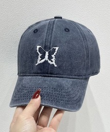 CANVAS+（キャンバスプラス）の「【CANVAS+】バタフライ刺しゅうキャップ（キャップ）」