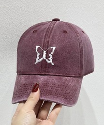 CANVAS+（キャンバスプラス）の「【CANVAS+】バタフライ刺しゅうキャップ（キャップ）」