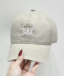 anown（アノン）の「【CANVAS+】バタフライ刺しゅうキャップ（キャップ）」