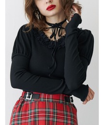 jouetie | フリルネックレイヤードトップス(Tシャツ/カットソー)