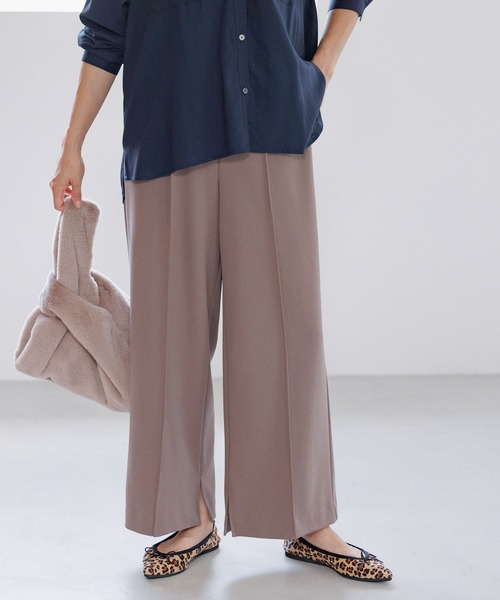 Elura（エルーラ）の「＜レギュラー／低身長サイズ＞サマ見えワイドパンツ/131594（その他パンツ・レディース・ブラック/ブラウン系その他4・MEDIUM/LARGE/FREE(S)）」の2枚目の写真