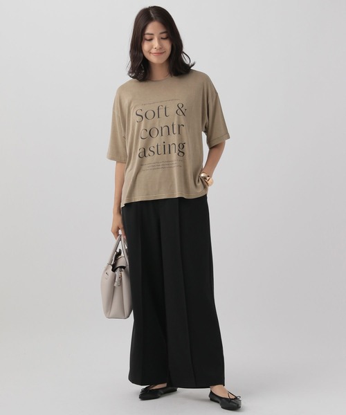 Elura（エルーラ）の「＜レギュラー／低身長サイズ＞サマ見えワイドパンツ/131594（その他パンツ・レディース・ブラック/ブラウン系その他4・MEDIUM/LARGE/FREE(S)）」の7枚目の写真